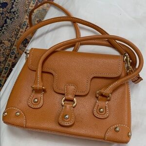 Folli Follie camel tan Leather crossbody bag Folli-Follie